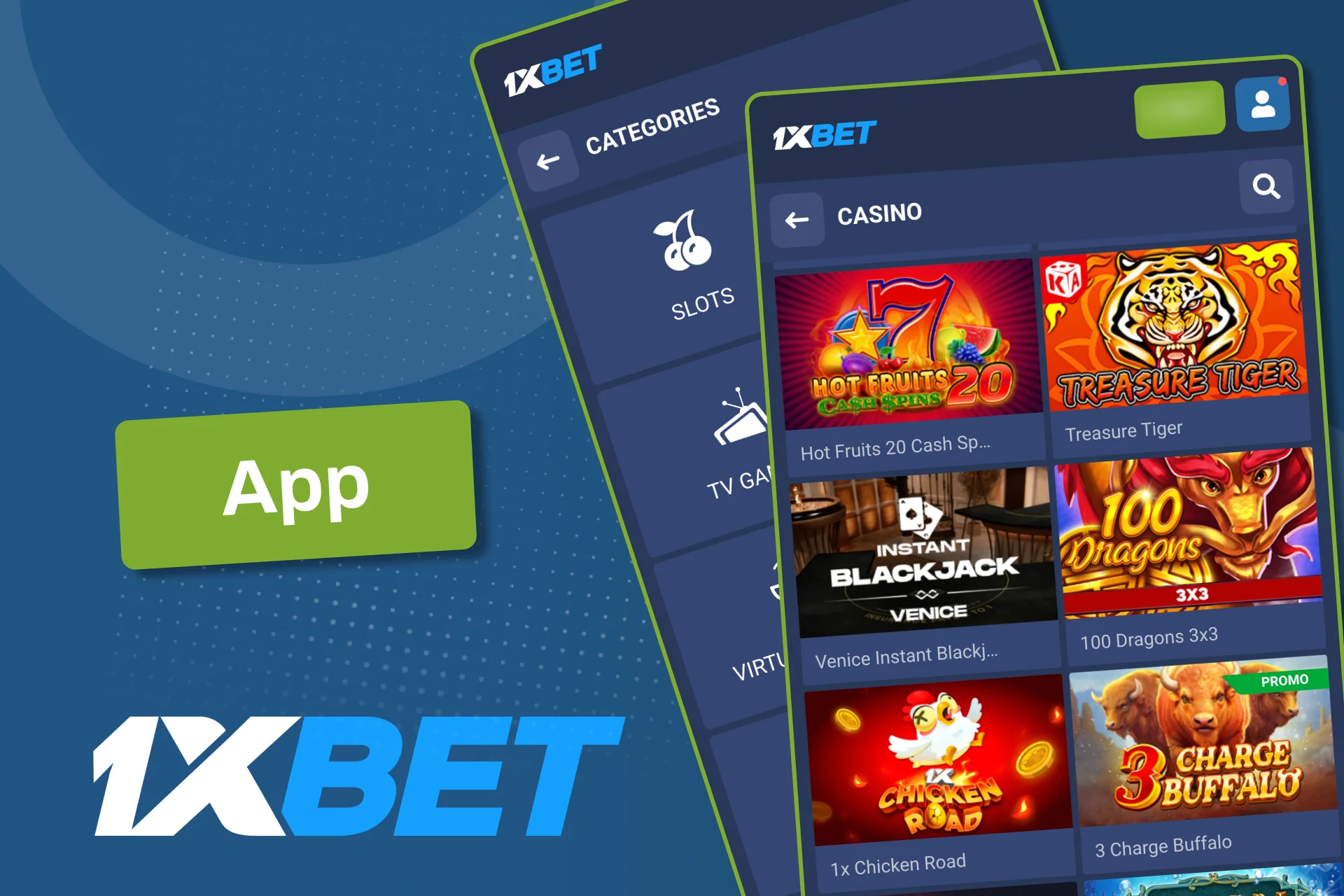 Android နှင့် iOS ဖုန်းများတွင် ဘရောက်ဇာမှတစ်ဆင့် 1xbet စလော့ဂိမ်းများကို ကစားနိုင်ပါသည်။ အက်ပ်ထည့်သွင်းမှုမပြုမီ မိုဘိုင်းစာမျက်နှာတွင် ရရှိနိုင်သော လုပ်ဆောင်ချက်များနှင့် အကောင့်အခြေအနေကို စစ်ဆေးပါ။