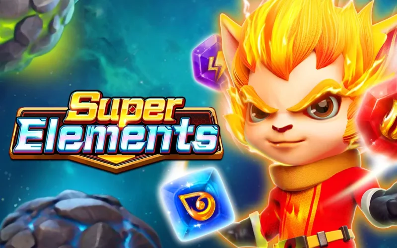 Fa Chai Gaming ၏ Super Elements တွင် ကျောက်မျက်သင်္ကေတများနှင့် စိတ်ဝင်စားဖွယ် လှည့်ကွက်များကို လေ့လာကစားနိုင်ပါသည်။