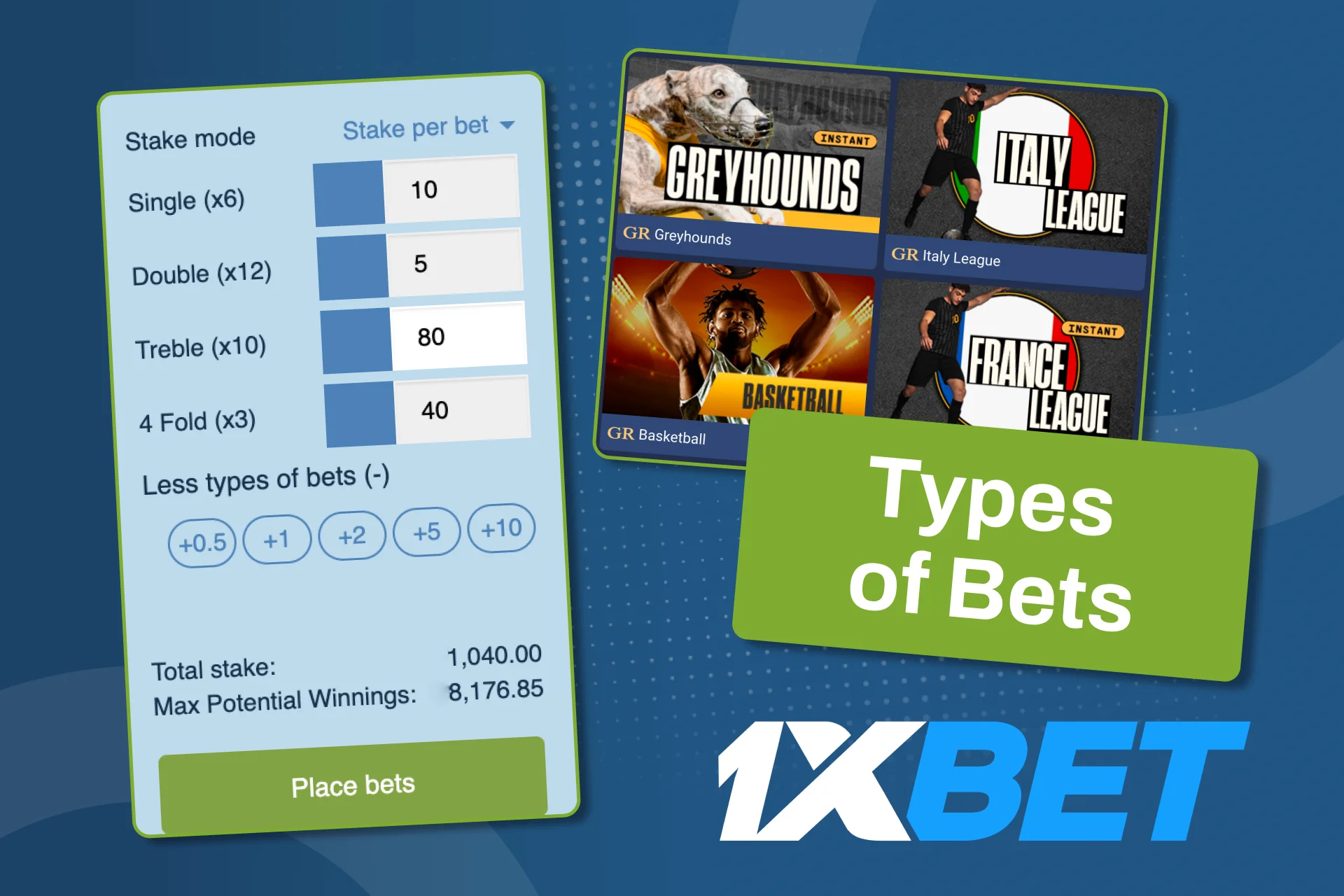 1xbet ရှိ လောင်းကြေးပုံစံအမျိုးမျိုးကို နှိုင်းယှဉ်လေ့လာပြီး ကိုယ်တိုင်နားလည်နိုင်သော စည်းမျဉ်းနှင့် ကိုက်ညီသည့် ပုံစံကို ရွေးချယ်ပါ။