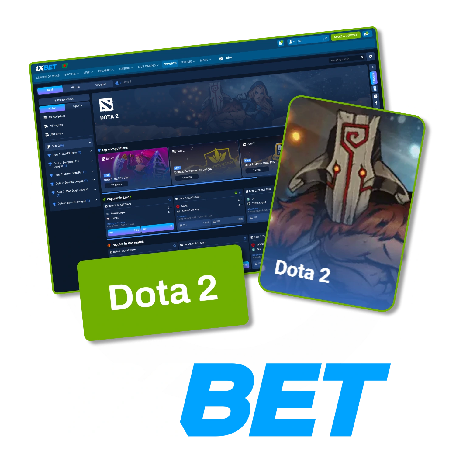1xbet တွင် Dota 2 ပြိုင်ပွဲများကို ကြည့်ရှုပြီး သင်စိတ်ဝင်စားသည့် လောင်းကြေးဈေးကွက်ကို ရွေးချယ်ပါ။