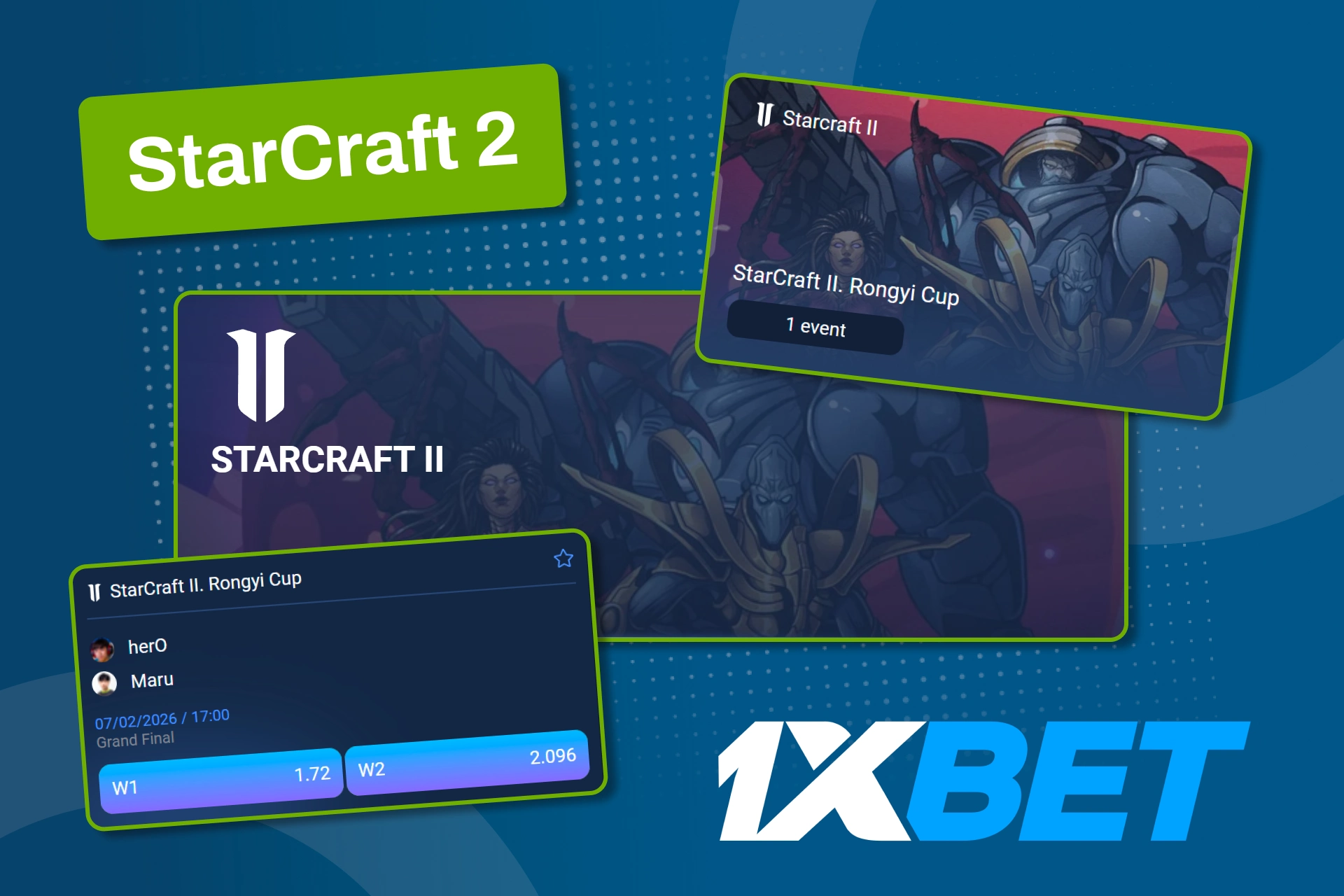 StarCraft ပွဲများတွင် ကစားပုံ၊ မြေပုံနှင့် ပြိုင်ပွဲအဆင့်များကို ကြည့်ရှုပြီး 1xbet တွင် အချက်အလက်ပြည့်စုံမှသာ ရွေးချယ်ပါ။