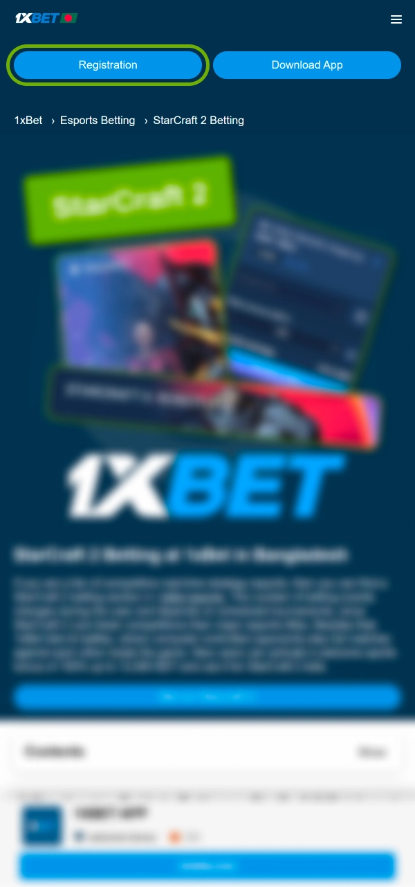 မှတ်ပုံတင်ခြင်းကို စတင်ပြီး StarCraft II လောင်းကြေးဈေးကွက်များကို ဝင်ရောက်ကြည့်ရှုပါ။