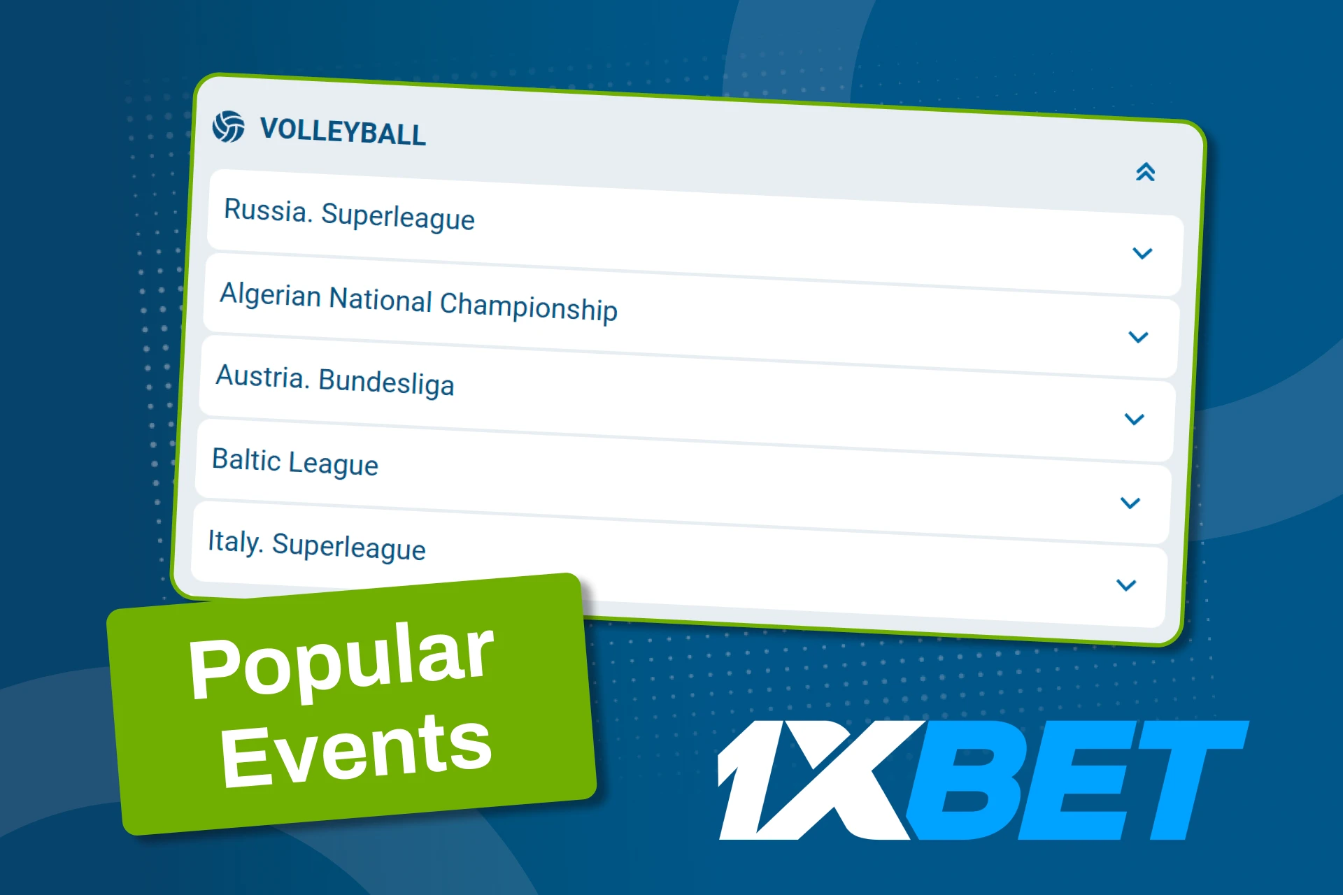 1xbet တွင် လူကြိုက်များသော ဘော်လီဘောလိဂ်များနှင့် အဓိကပြိုင်ပွဲများအတွက် ရွေးချယ်စရာများကို လေ့လာပါ။